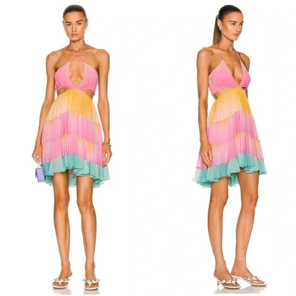 Rococo Sand Zale Cutout Mini Dress - Picture 2 of 8